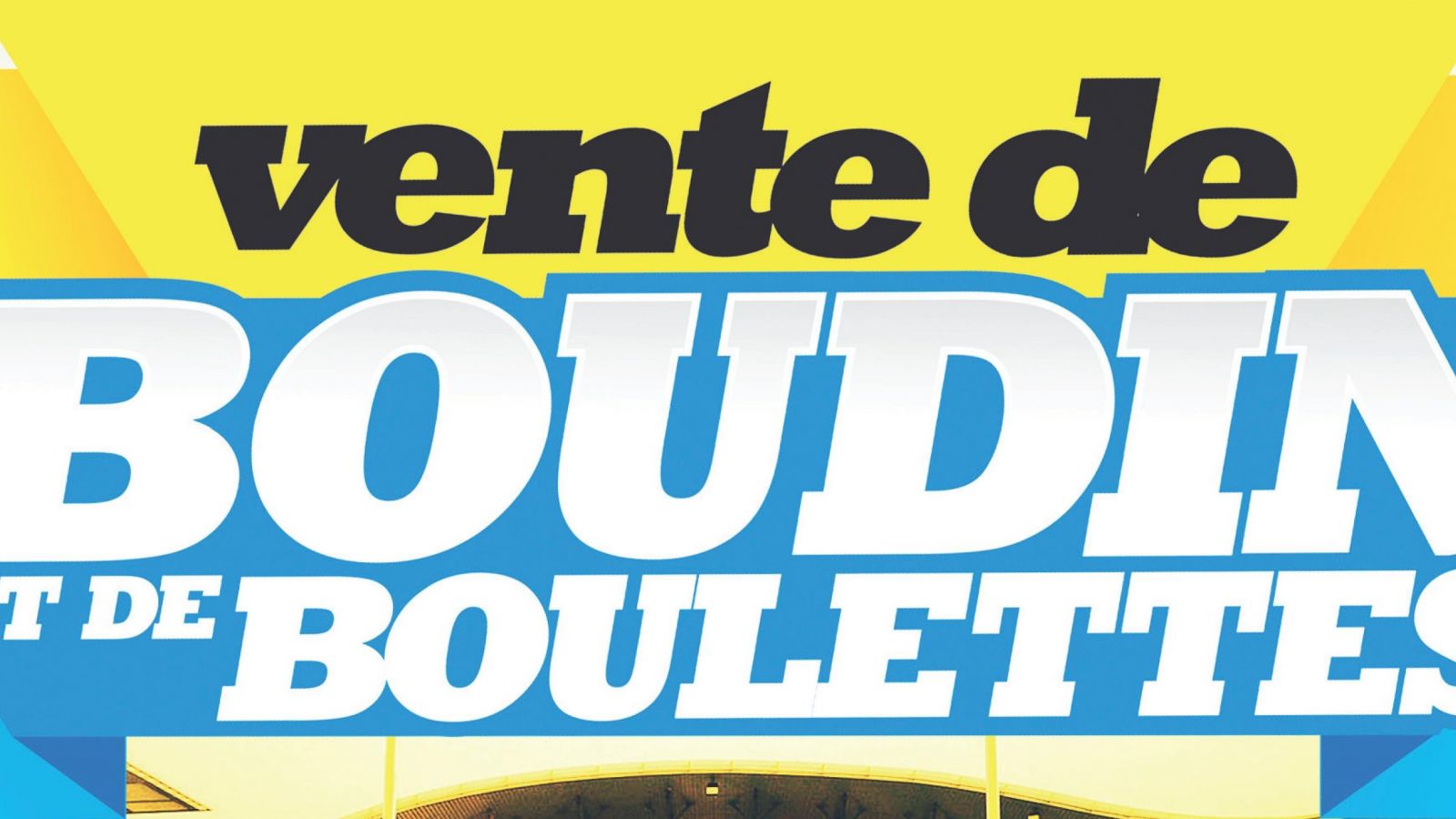 Dimanche 20 octobre 2019, vente de boudin et de boulettes