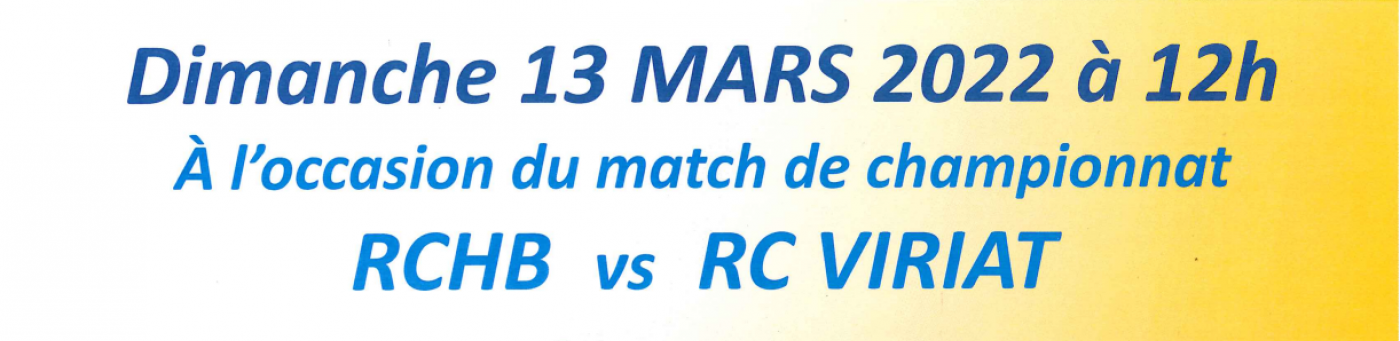 Repas d&#039;avant match, dimanche 13 mars 2022