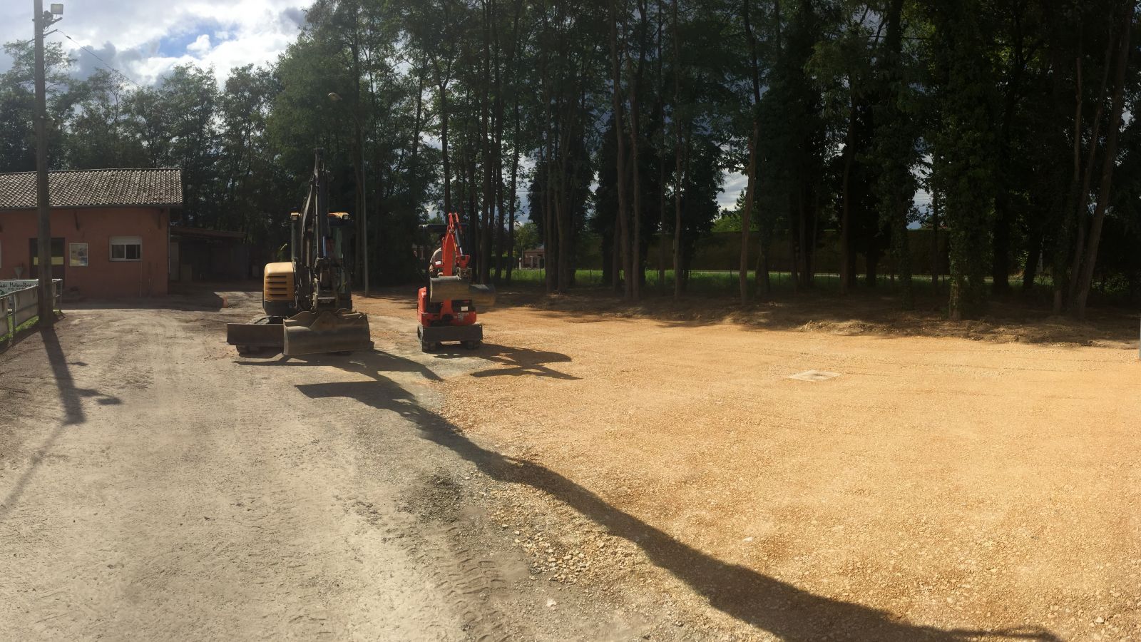 Travaux au stade de Saint-Bénigne