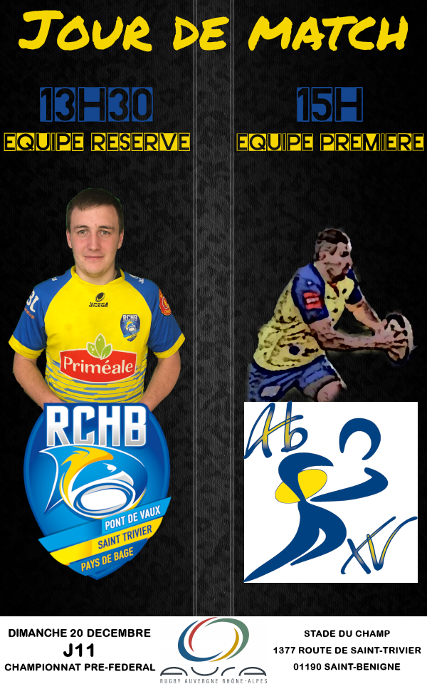 Bassin RCHB B vs Ambérieu Bugey XV B